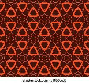 Color design geometric pattern. Seamless vector illustration orange color.