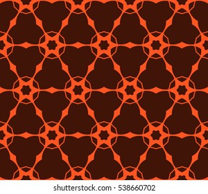 Color design geometric pattern. Seamless vector illustration orange color.