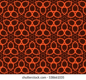 Color design geometric pattern. Seamless vector illustration orange color.