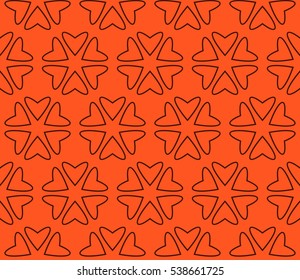 Color design geometric pattern. Seamless vector illustration orange color.