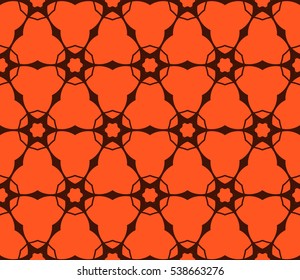 Color design geometric pattern. Seamless vector illustration orange color.