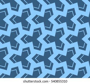Color design geometric pattern. Seamless vector illustration blue color.