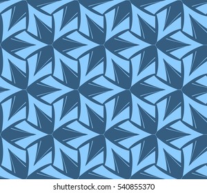 Color design geometric pattern. Seamless vector illustration blue color.