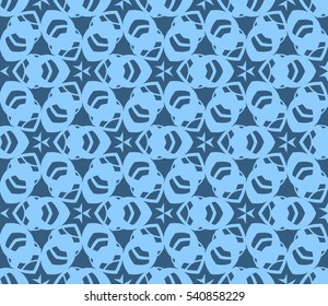 Color design geometric pattern. Seamless vector illustration blue color.