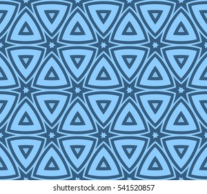 Color design geometric pattern. Seamless vector illustration blue color.