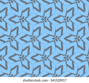 Color design geometric pattern. Seamless vector illustration blue color.
