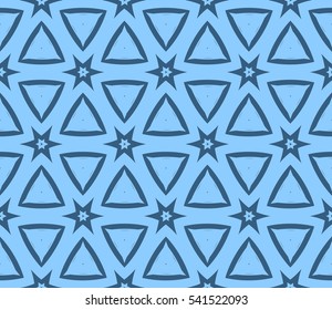 Color design geometric pattern. Seamless vector illustration blue color.