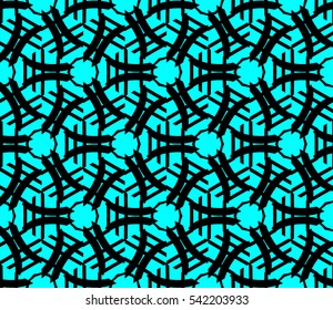Color design geometric pattern. Seamless vector illustration blue color.