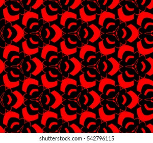 Color design geometric pattern. Seamless vector illustration red color.