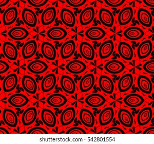 Color design geometric pattern. Seamless vector illustration red color.