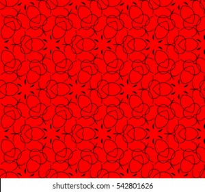 Color design geometric pattern. Seamless vector illustration red color.