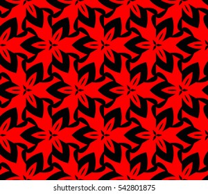 Color design geometric pattern. Seamless vector illustration red color.