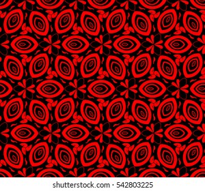 Color design geometric pattern. Seamless vector illustration red color.