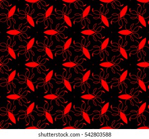 Color design geometric pattern. Seamless vector illustration red color.