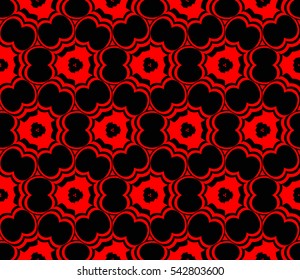 Color design geometric pattern. Seamless vector illustration red color.