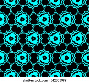 Color design geometric pattern. Seamless vector illustration blue color.
