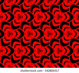 Color design geometric pattern. Seamless vector illustration red color.