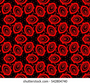 Color design geometric pattern. Seamless vector illustration red color.