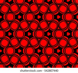 Color design geometric pattern. Seamless vector illustration red color.