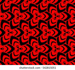 Color design geometric pattern. Seamless vector illustration red color.