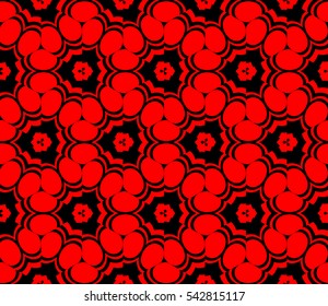 Color design geometric pattern. Seamless vector illustration red color.
