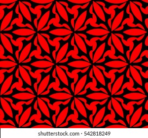 Color design geometric pattern. Seamless vector illustration red color.