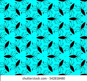 Color design geometric pattern. Seamless vector illustration blue color.