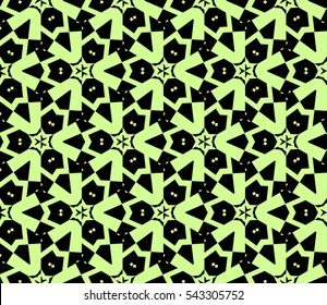 Color design geometric pattern. Seamless vector illustration green color.