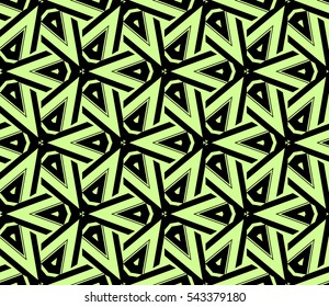 Color design geometric pattern. Seamless vector illustration green color.