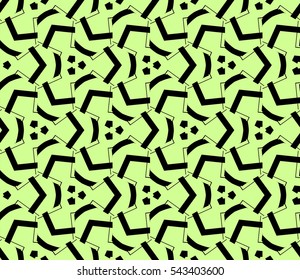 Color design geometric pattern. Seamless vector illustration green color.