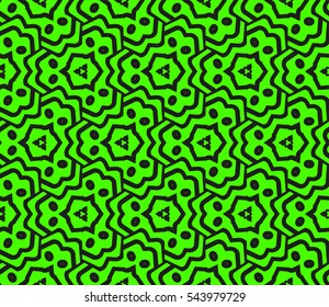 Color design geometric pattern. Seamless vector illustration green color.