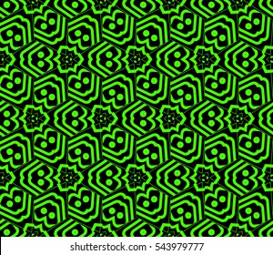 Color design geometric pattern. Seamless vector illustration green color.