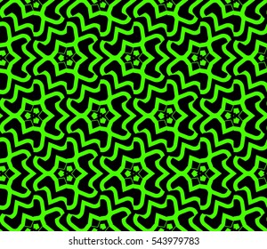 Color design geometric pattern. Seamless vector illustration green color.