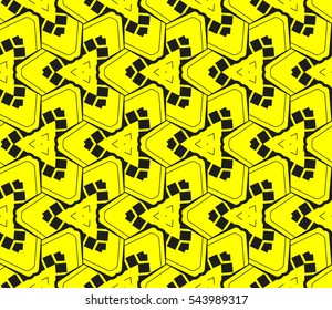 Color design geometric pattern. Seamless vector illustration yellow color.