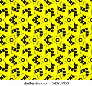 Color design geometric pattern. Seamless vector illustration yellow color.