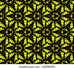 Color design geometric pattern. Seamless vector illustration yellow color.