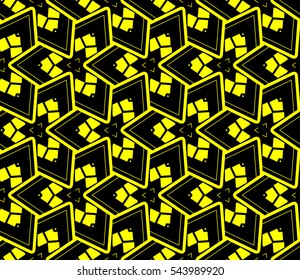 Color design geometric pattern. Seamless vector illustration yellow color.