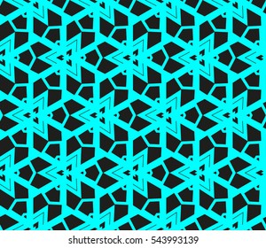 Color design geometric pattern. Seamless vector illustration blue color.