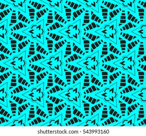 Color design geometric pattern. Seamless vector illustration blue color.