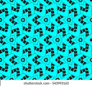 Color design geometric pattern. Seamless vector illustration blue color.