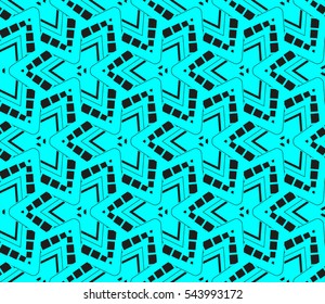 Color design geometric pattern. Seamless vector illustration blue color.