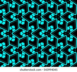 Color design geometric pattern. Seamless vector illustration blue color.