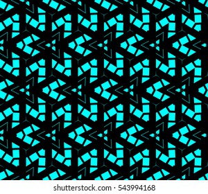 Color design geometric pattern. Seamless vector illustration blue color.