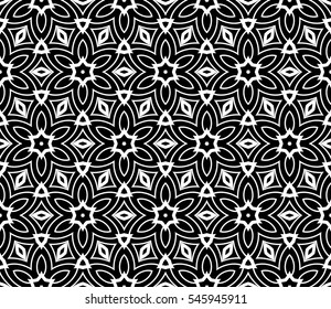 Color design geometric pattern. Seamless vector illustration black and white color.