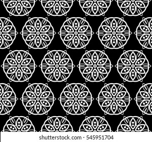 Color design geometric pattern. Seamless vector illustration black and white color.