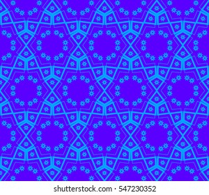 Color design geometric pattern. Seamless vector illustration blue color.