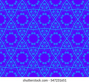 Color design geometric pattern. Seamless vector illustration blue color.