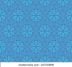Color design geometric pattern. Seamless vector illustration blue color.