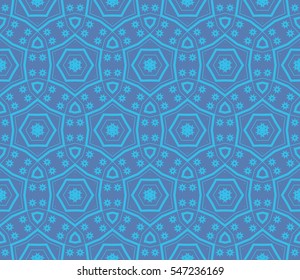 Color design geometric pattern. Seamless vector illustration blue color.