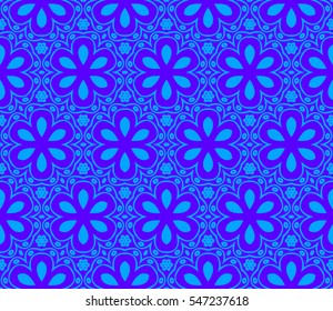 Color design geometric pattern. Seamless vector illustration blue color.